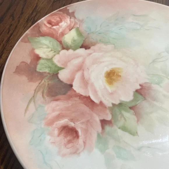 Floral Porcelain Dinner Plate- Collectible - Picture 2 of 4